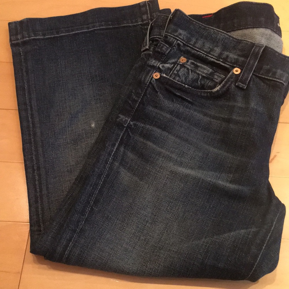 7 for all mankind cropped dojo jeans